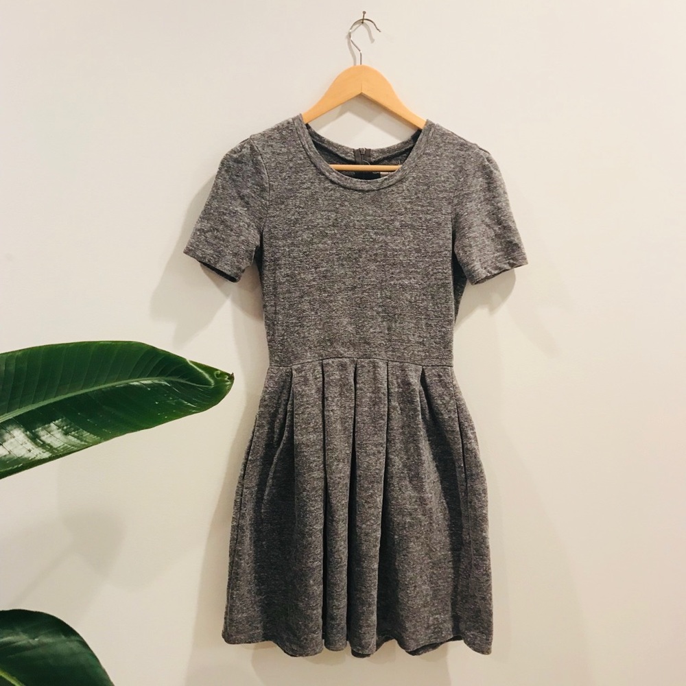 Madewell Heathered Gray Mini Dress